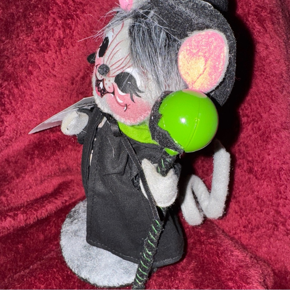 NWT 6 inch Annalee Ghostly Warlock Mouse plush Halloween Decor. - Picture 7 of 8